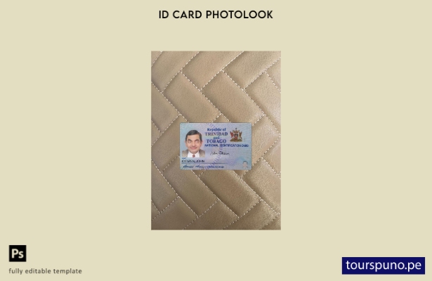 listo para imprimir tarjeta de identificación de Trinidad y Tobago presente plan